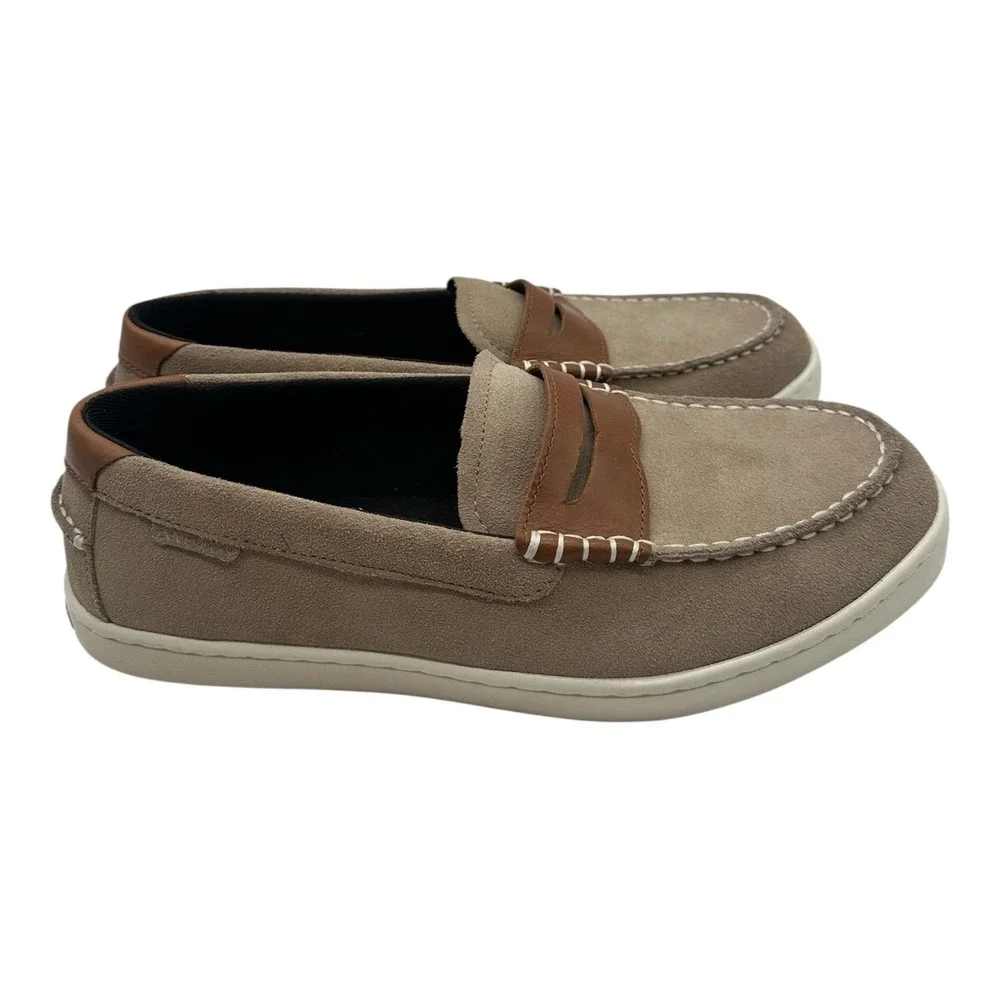 Cole Haan Nantucket Penny Loafer Mens Sz 8 Birch Beige Slip On Shoes C39800‎